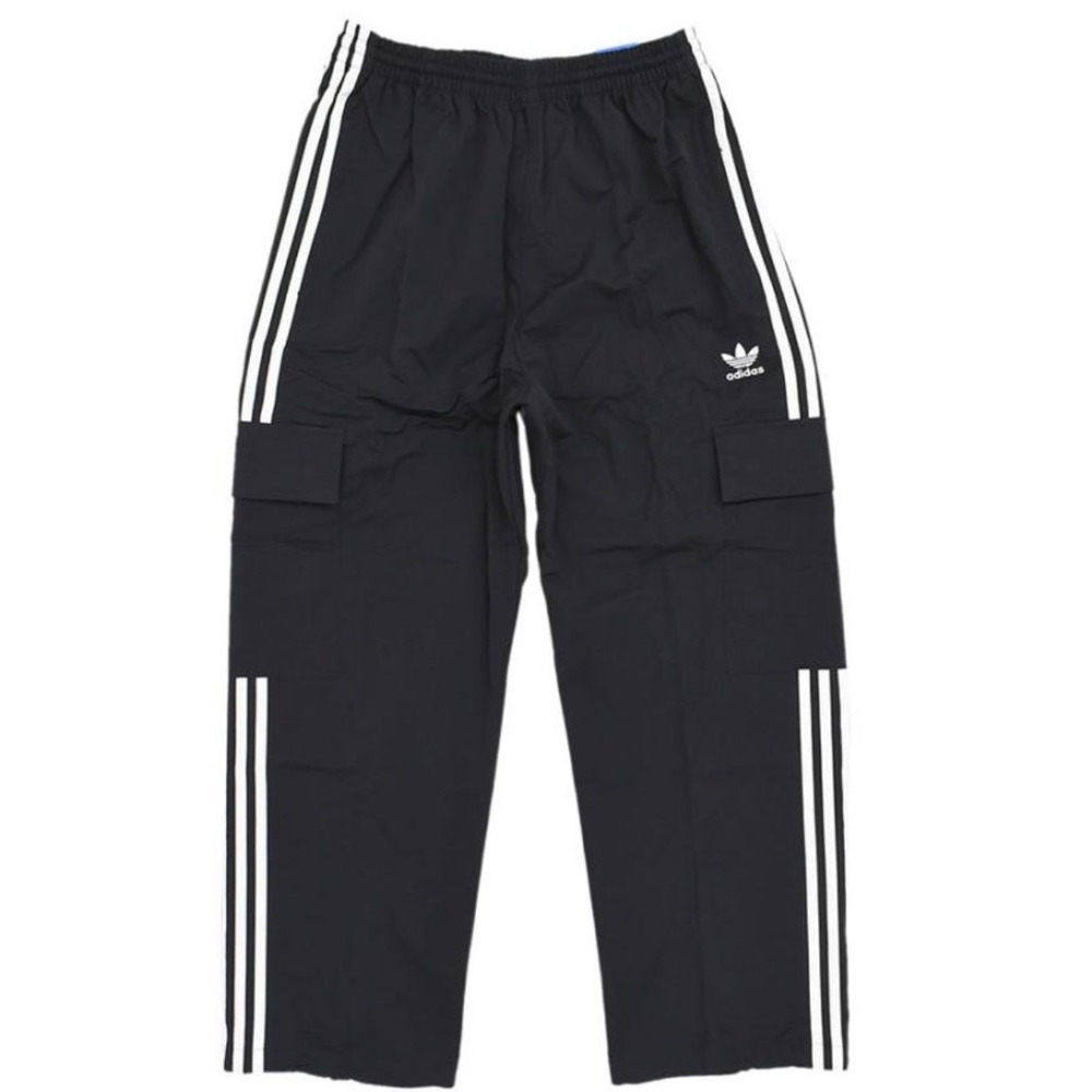 NEW Mens ADIDAS ORIGINALS CARGO Trefoil Track PANTS XL  HR3364 Black White - Picture 2 of 7